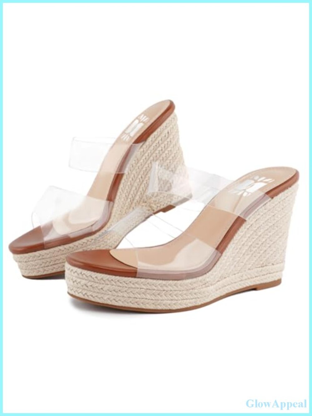 Women Espadrille Wedge Sandals Open Toe Platform Slides Slip On